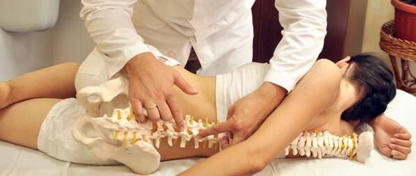 medicul arată osteocondroza coloanei vertebrale